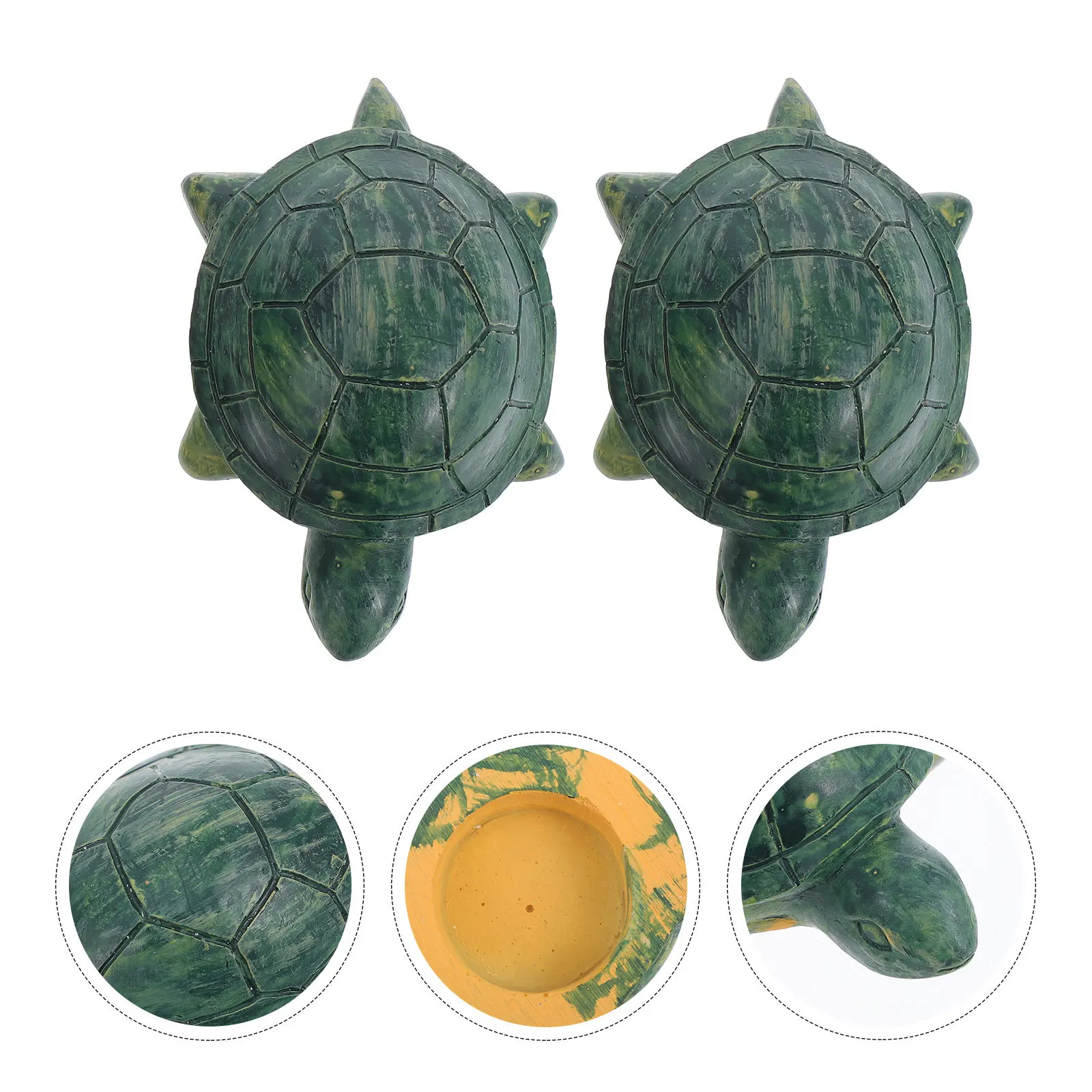 

2 Pcs Coastal Decoration Potty Cap Caps Toilet Green Bathroom