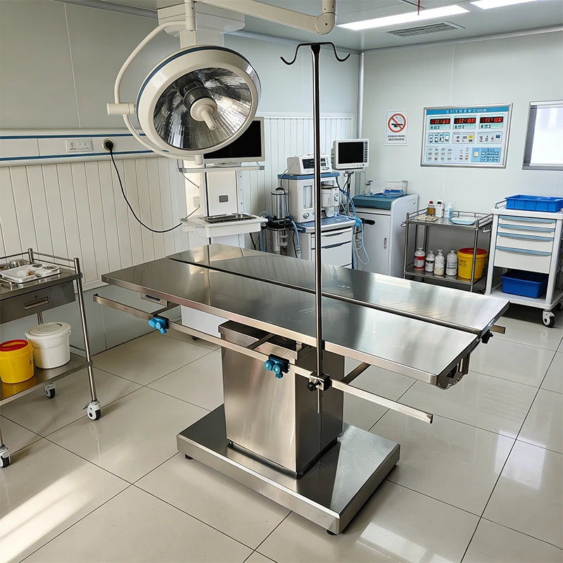 

VET Veterinary Clinic Animal Hospital Pet V-shaped Electric Operating Table Steel Construction 1 Year Warranty For Dog & Cat