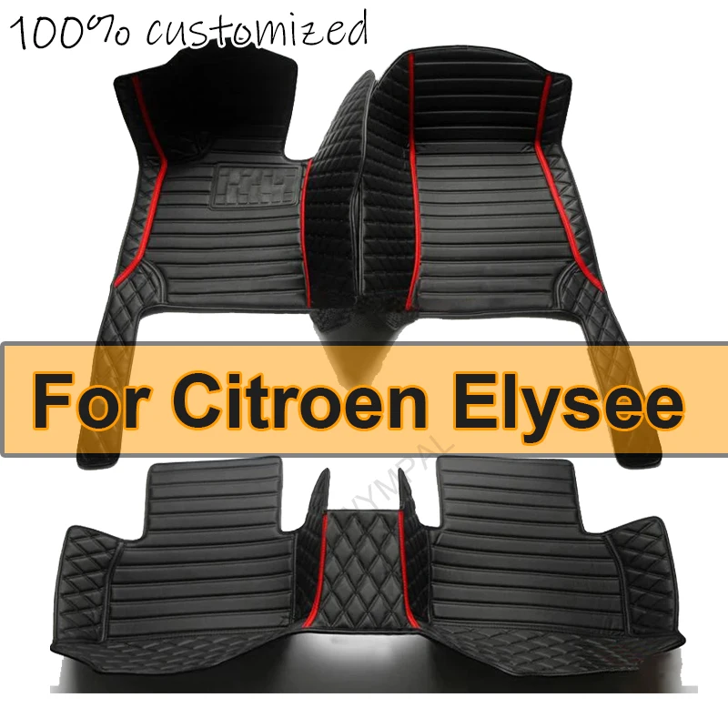 

Автомобильные коврики для Citroen Elysee C-Elysee 2014 ~ 2022, автомобильный кожаный коврик, прочный коврик, автозапчасти, автомобильные аксессуары