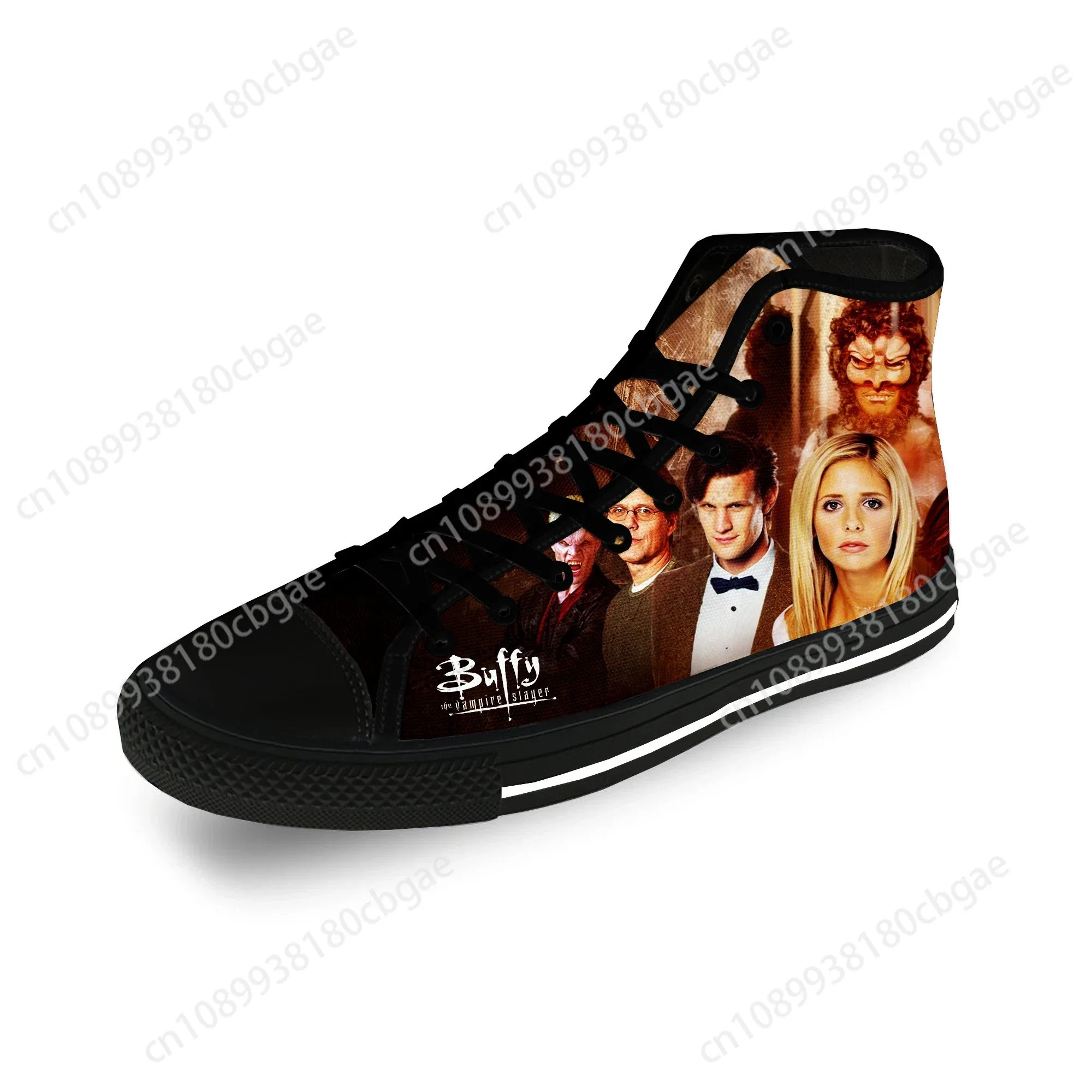 

Buffy The Vampire Slayer TV Show Casual Cloth Fashion 3D Print High Top Canvas Shoes Men Women Lightweight Breathable Sneakers