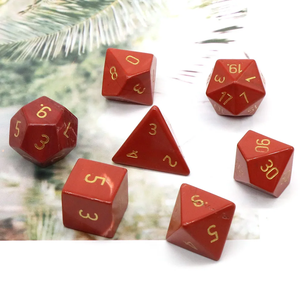 7 PCS Polyhedral Dice Set Digital D4 D6 D8 D10 D12 D20 For For TRPG DND Accessories Party Props Tabletop RPG Game Gift Wholesale