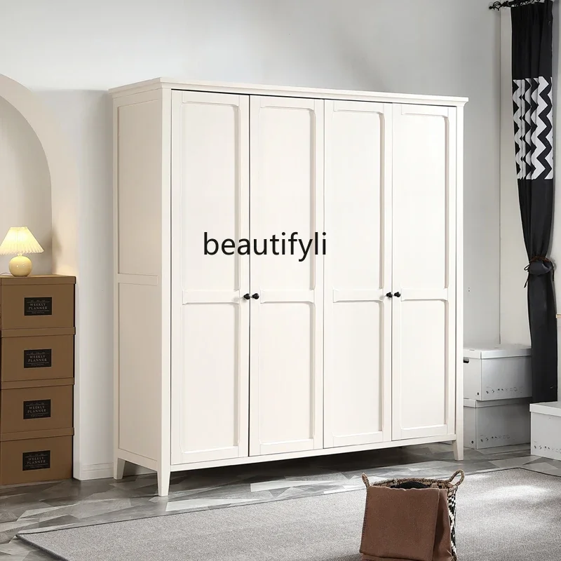 

cn8350 LHY zq American Wardrobe White Cloakroom Wardrobe Modern Minimalist Wardrobe Nordic Entry Lux Style