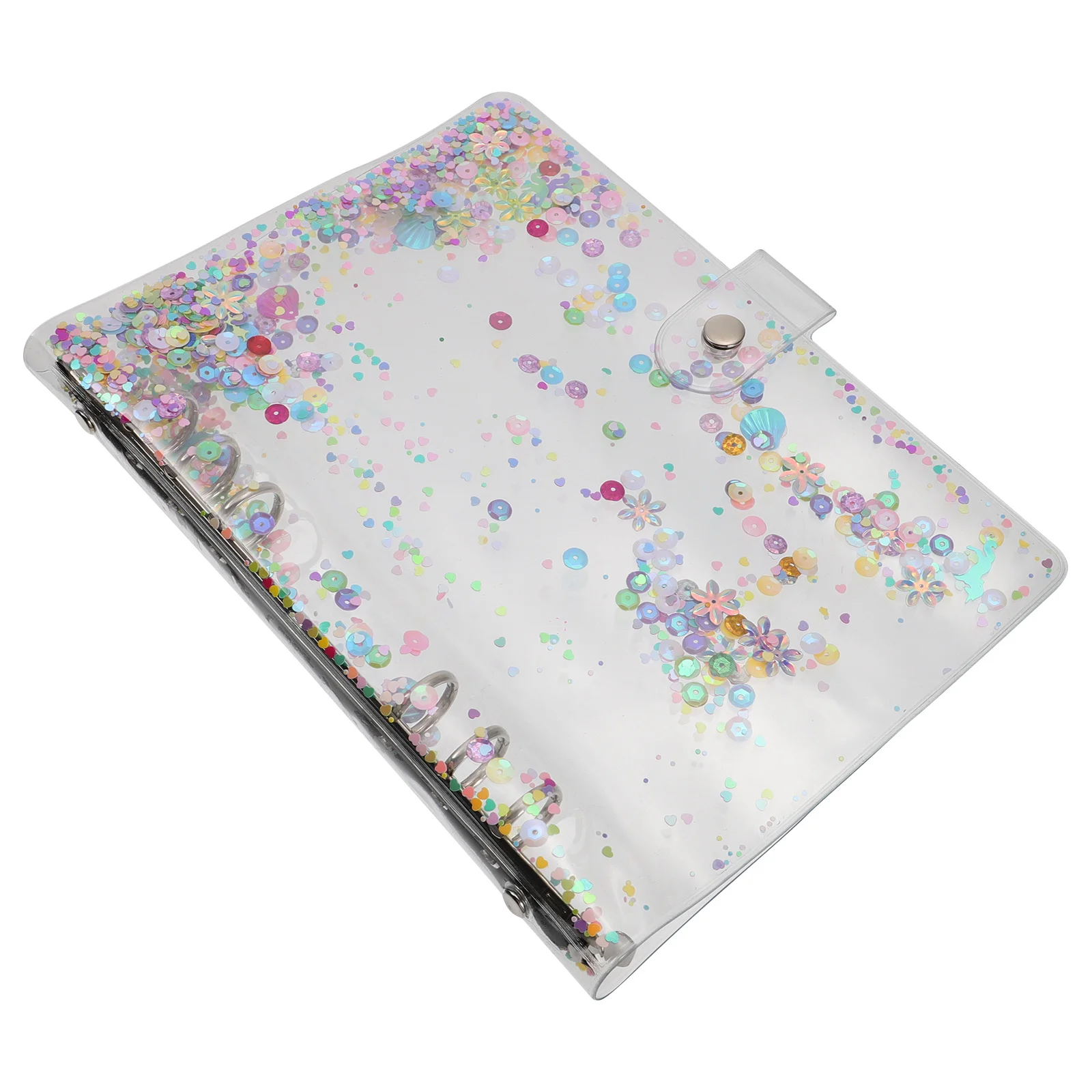 1Pcs PVC Notebook Cover Colorful Transparent Loose-Leaf Protector for Diary Business Handbook Waterproof Lightweight School