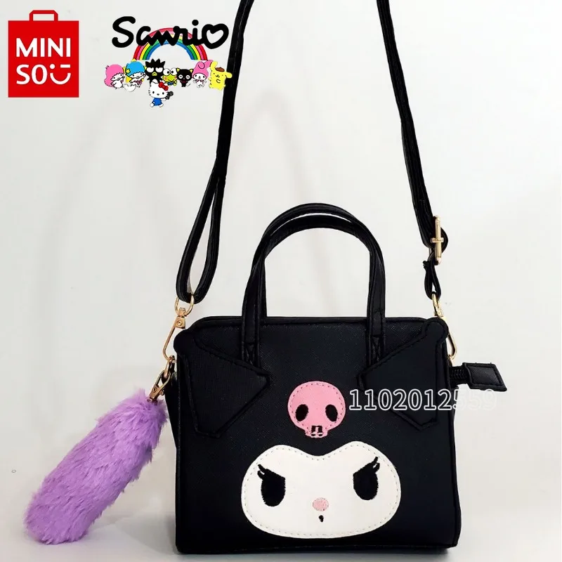 

MINISO Kuromi New Women's Mini Handbag Luxury Brand 3D Fashion Women's Shoulder Bag Cartoon Cute Girl Handbag High Quality