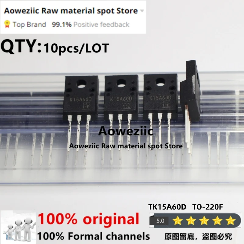 

Aoweziic 2019 + 100 новые импортные оригинальные TK15A60D K15A60D TO-220F N-Channel MOS трубка с полевым эффектом 15A 600V