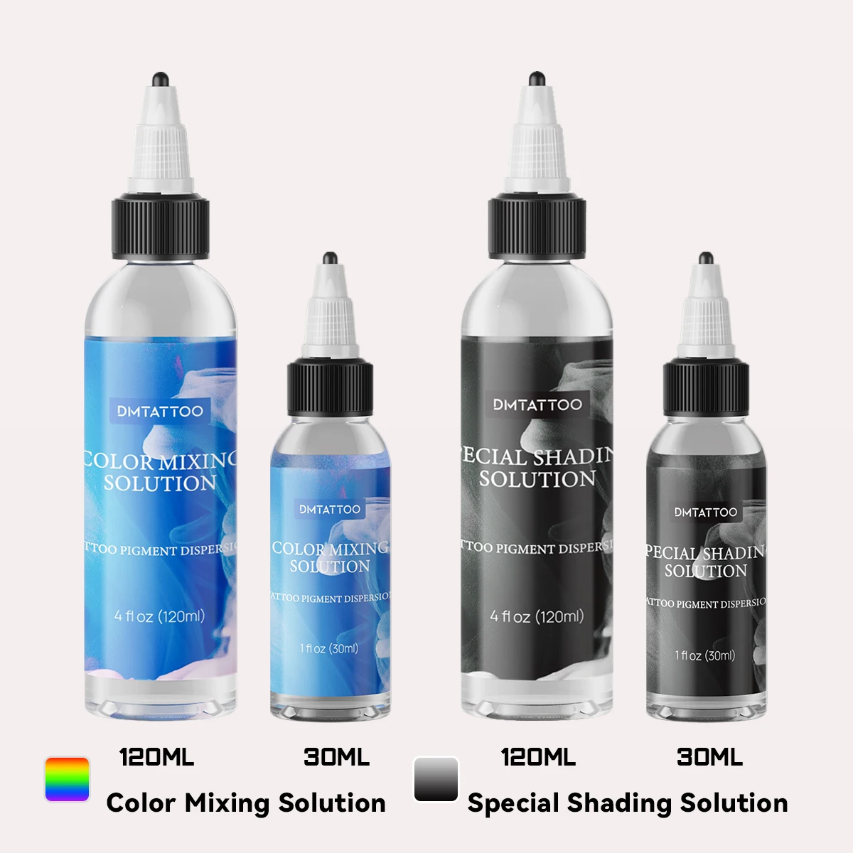 Solution de mélange de couleurs de tatouage 30/120ml, Solution d'ombrage spéciale, mélange d'encre de tatouage, diluant, Agent plus fin, rehausseur de pigments
