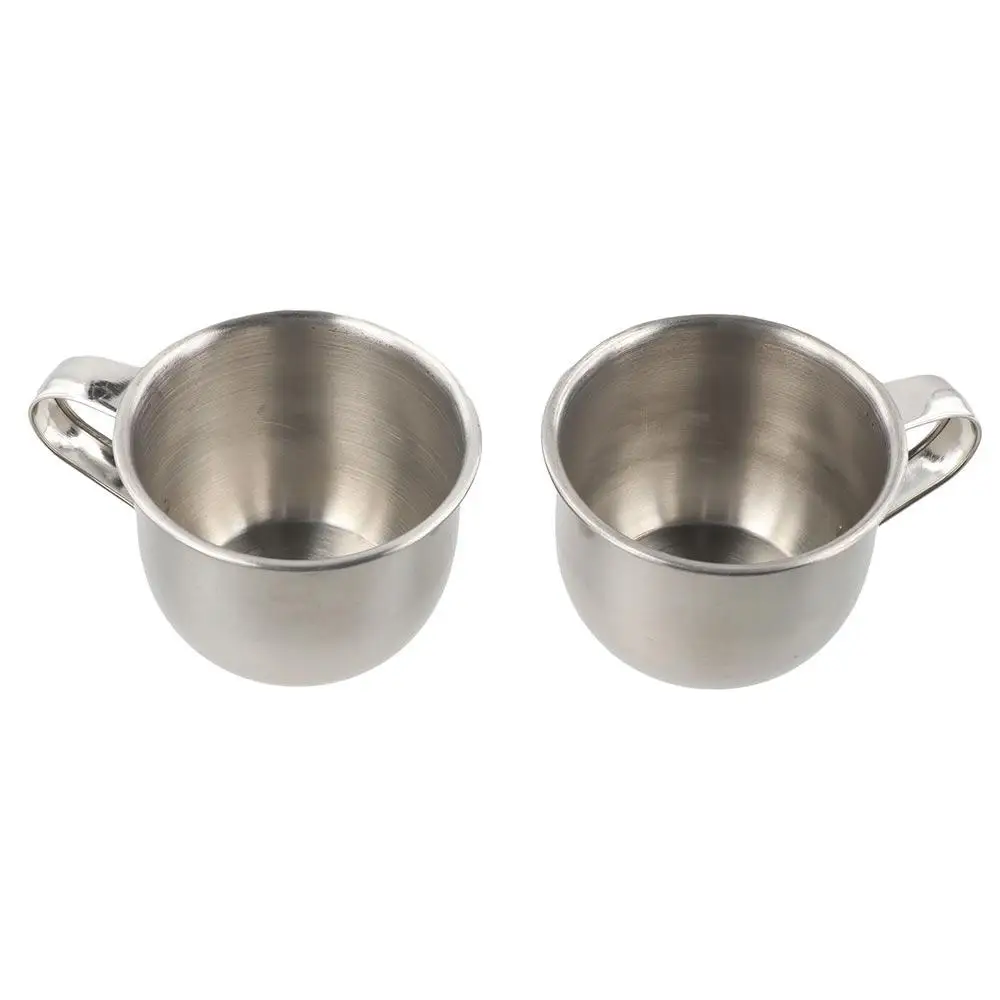 Portable 60ml 304 Stainless Steel Tea Cup with Handle Small 