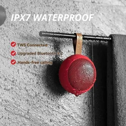 Audience Y6 Portable Bluetooth Speaker TWS Wireless Mini Audio Outdoor Waterproof Shower Speaker Bathroom Heavy Subwoofer