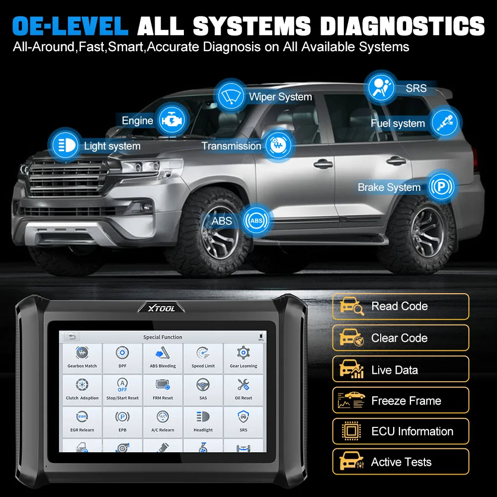 USA Warehouse XTOOL D7S Car ECU Coding Bi-directional Car OBD2 Scanner IMMO Key Programmer Diagnostic Tool for Automotive 2026 view 5