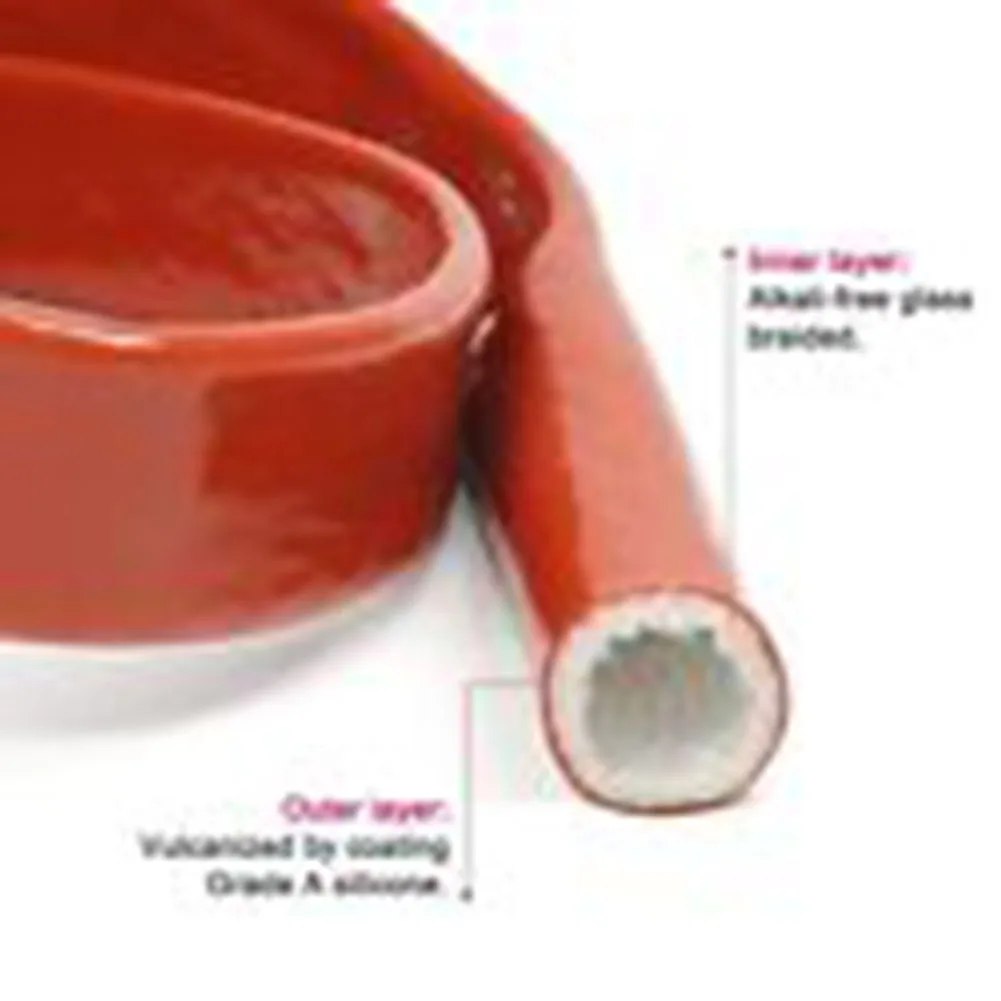 1 Roll Heat Shield Sleeve Heat Resistant Cable Sleeve Silicone Fiberglass Shield Pipeline Protector Tool Fit For Hoses Cables