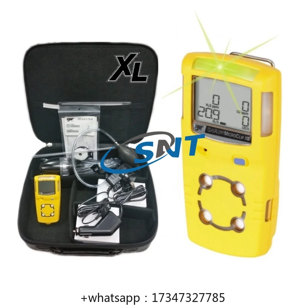 

BW Honeywell GasAlert MicroClip XL Multi-Gas Monitor MCXL-XWHM-Y-NA Four-Gas Detector O2/COS/LEL