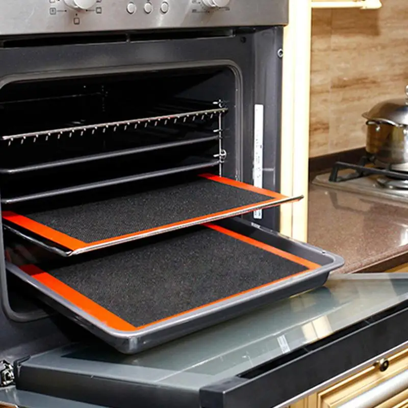 Silicone Baking Mat Food Grade Silicone Grill Heat Resistant Oven Baking Silicone Mat Baking Tray Baking Net Baking Kitchen Tool