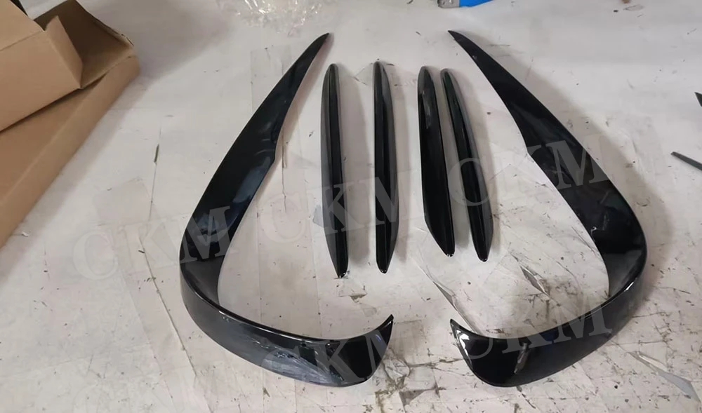 ABS Carbon Look Voorbumper Splitters Schorten Voor Mercedes Benz E Klasse C238 E200 E300 E400 E500 E53 E63 coupe 2 Deur 2017-2019 - afbeelding 1