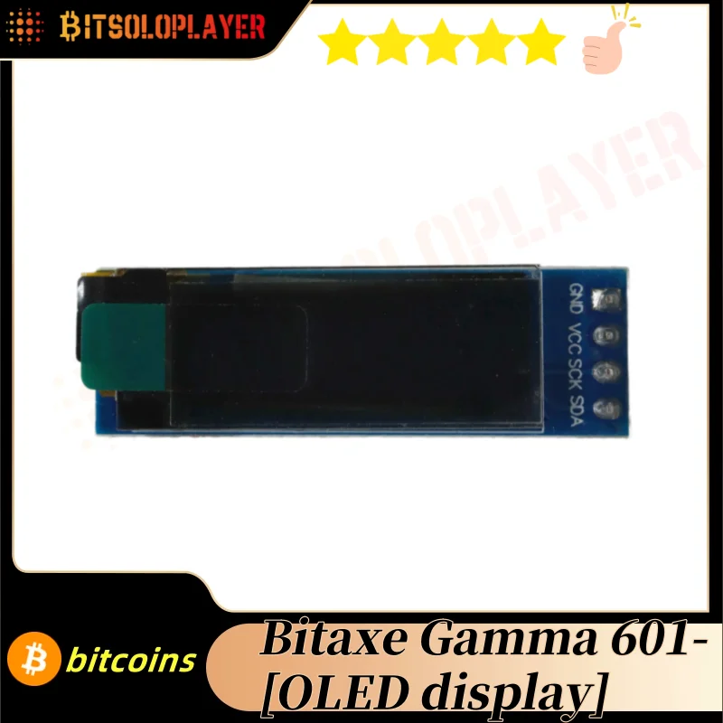 Bitaxe Gamma 601 0.91 Inch 128x32 IIC I2C White OLED LCD Display DIY Module For Bitaxe Gamma Supra Ultra Bitcoin Miners