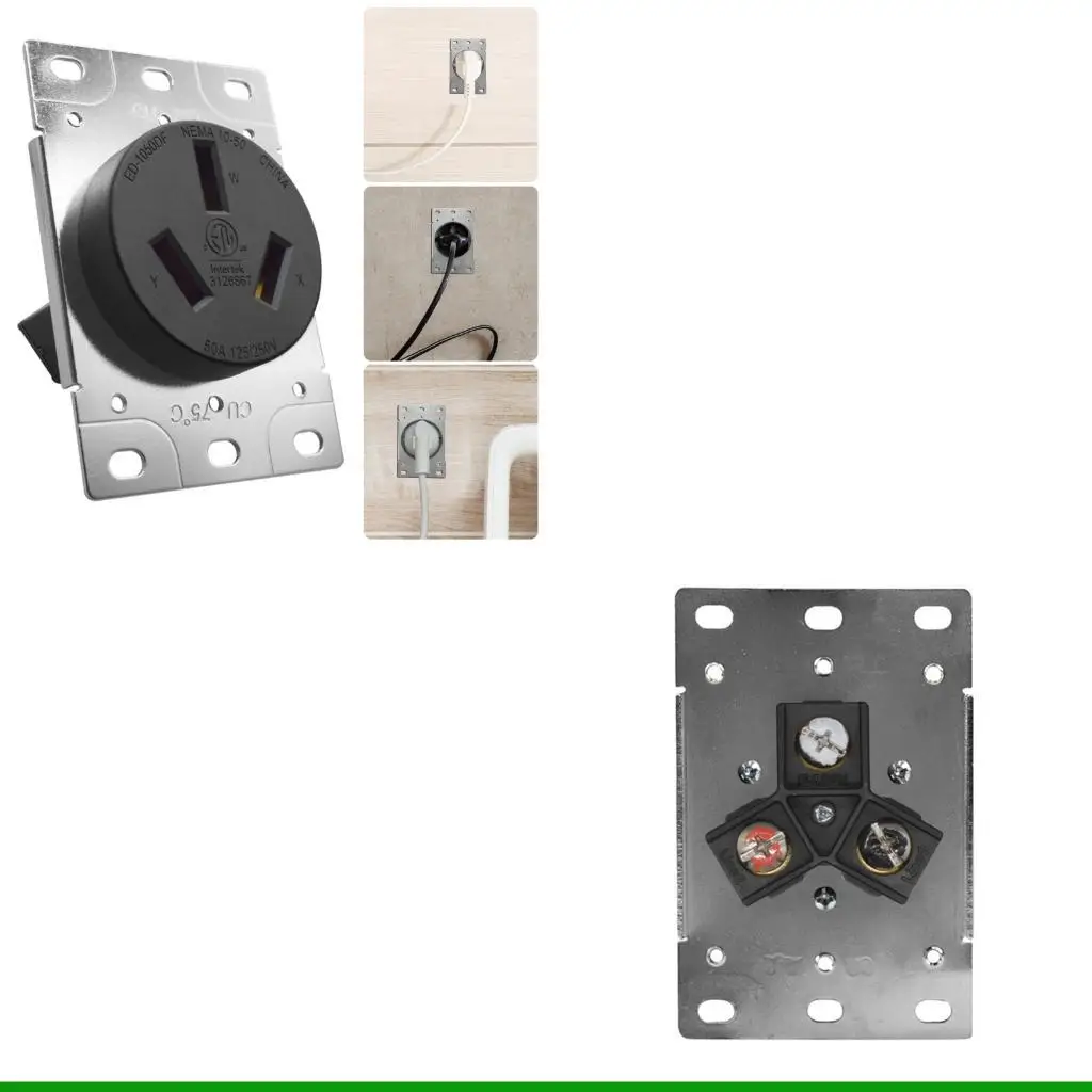 U55C Industrial Socket 50A NEMA 10 50P Receptacle for Indoor and Outdoor Application