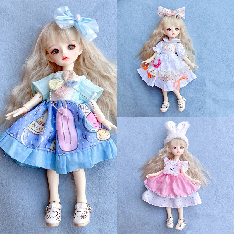 1/6 BJD Doll 30cm Doll Clothes Fashion Dress Set Children's and Girls Toy Gift Doll Accessories