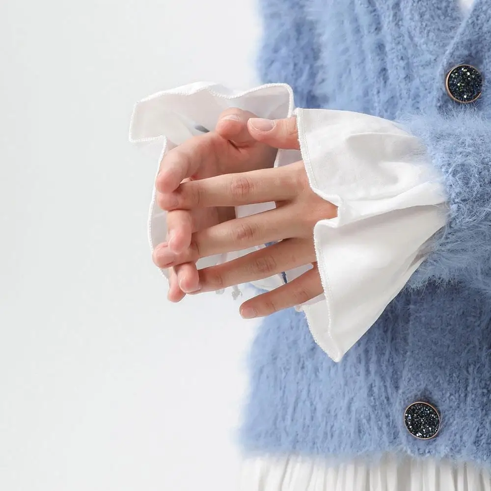 

1 пара накладных манжет, многослойные накладные перчатки, полезные рукава, оборки, кружевной декор, аксессуары «сделай сам», часть модной одежды, милые накладные перчатки