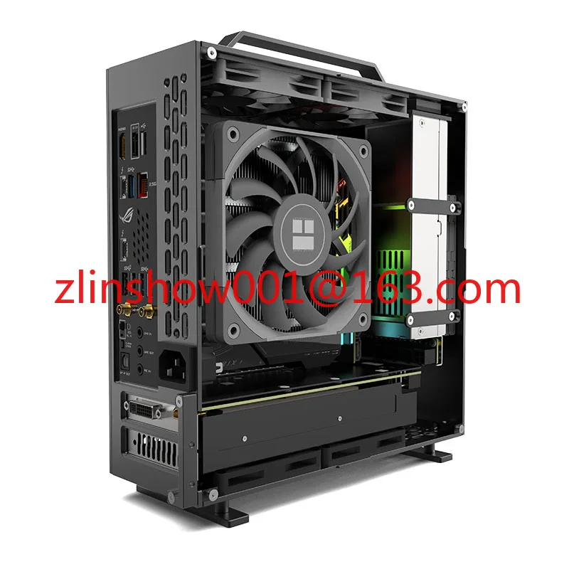 Lzmod mini A24-V5 2.0 itxケース Lzmod mini A24-V5 2.0 dual-slot single display 1u power supply itx