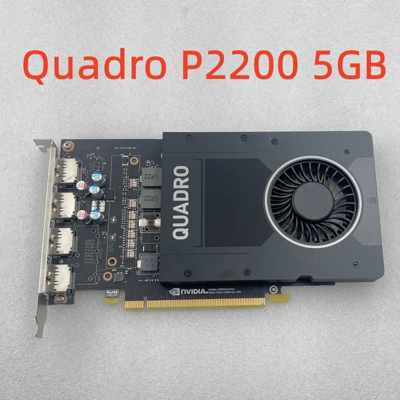 

Профессиональная видеокарта Quadro P2200 5 ГБ для моделирования, рендеринга, 3D-дизайна, многоэкранное сращивание, редактирование