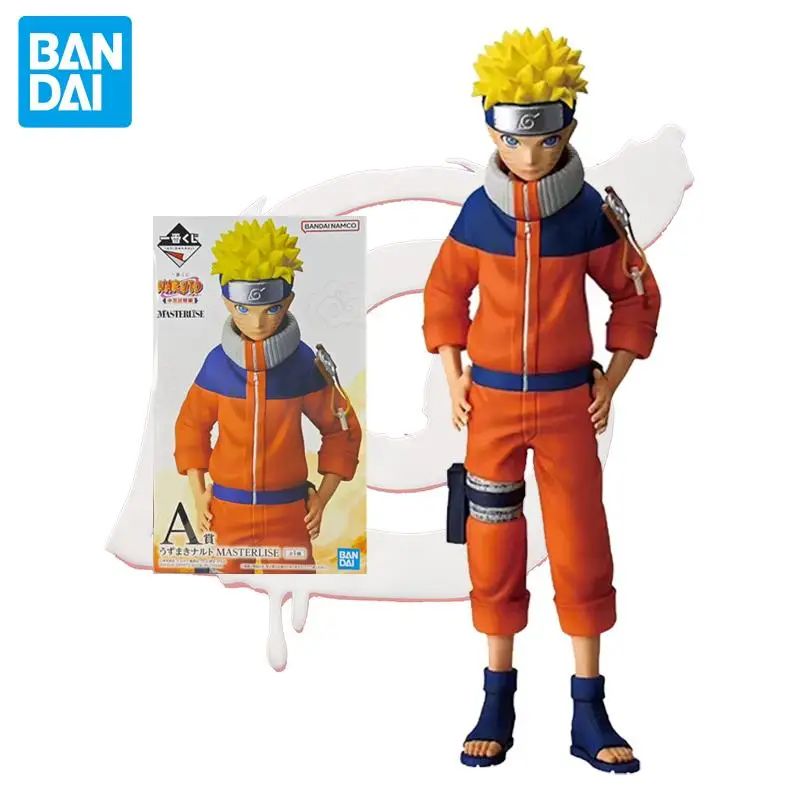 Em estoque bandai original uzumaki naruto figuras anime modelos de ação boneca dos desenhos animados desktop pvc brinquedos ornamento unisex festival presentes