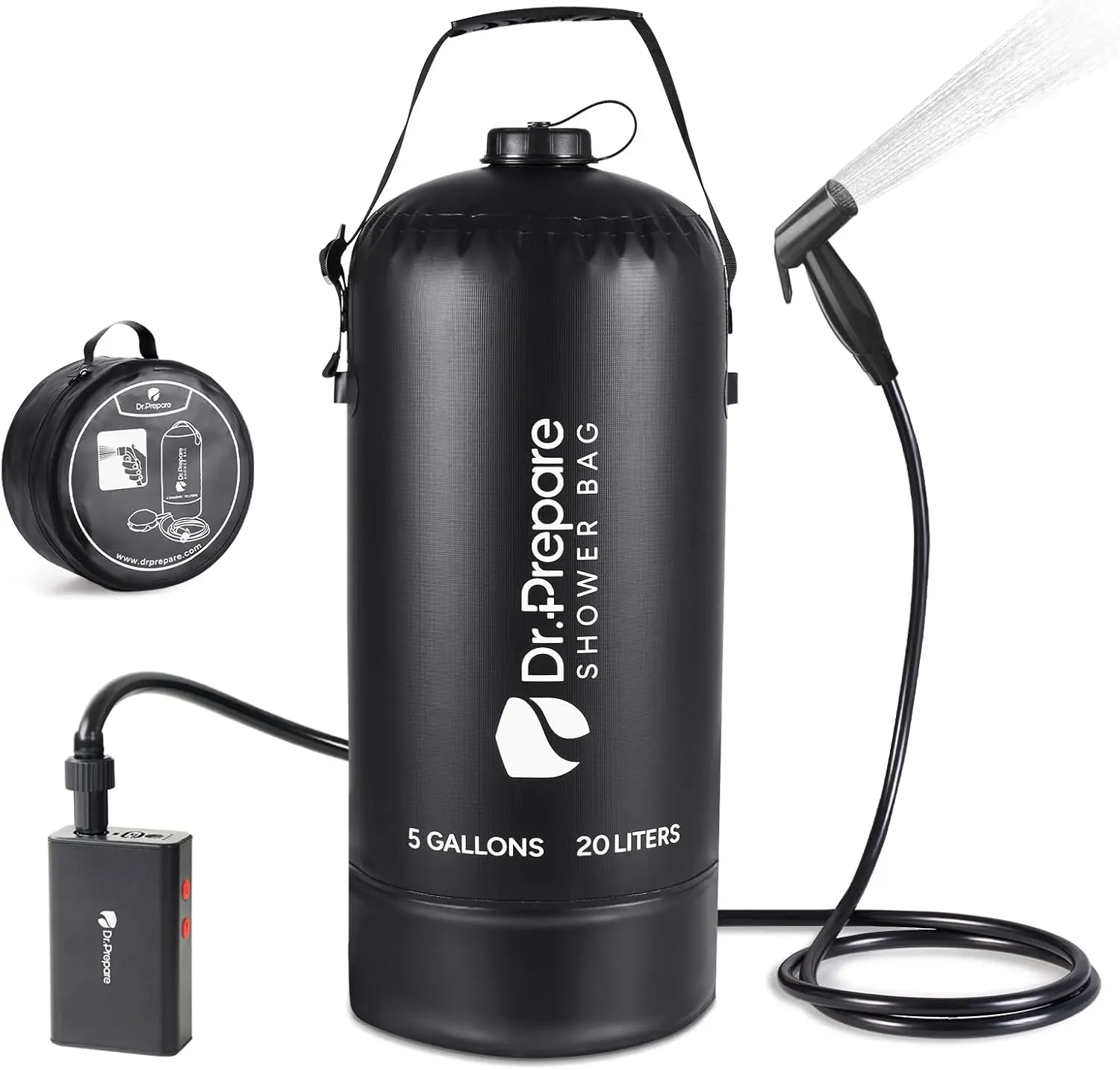 

STLF DZ WJW Advanced Portable Shower for Camping, 5 Gallons Camping Shower Bag, Portable Outdoor Shower with Pump for Camping, H