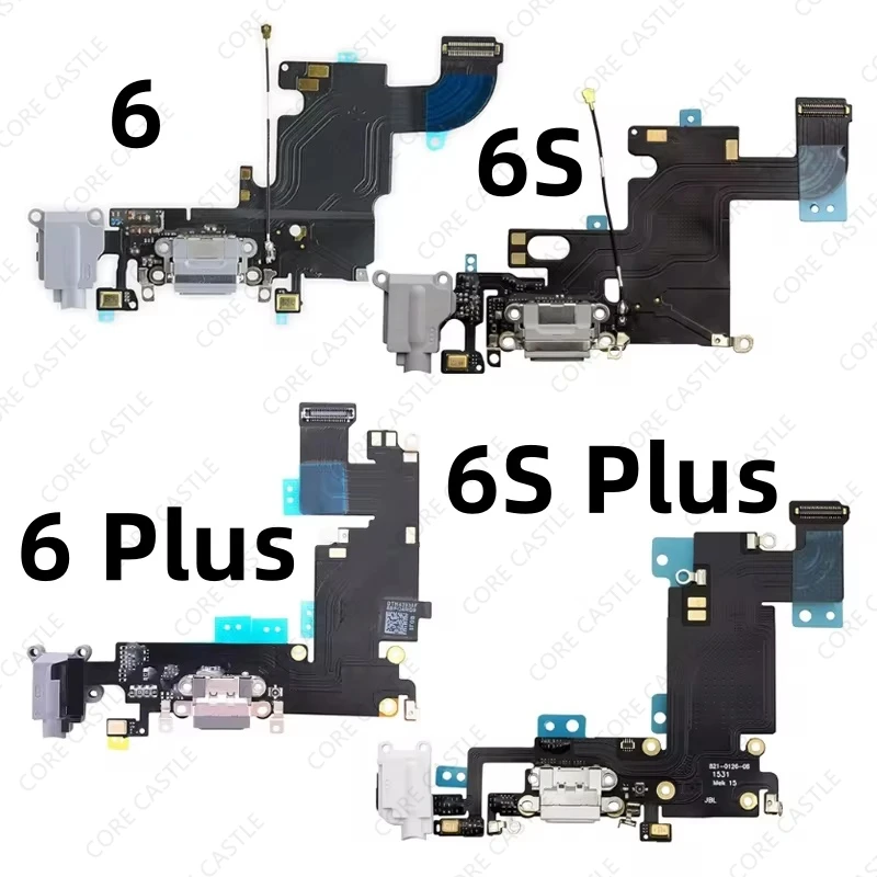 

For iPhone 6 6Plus 6S Plus USB Charging Port Connector Phone Charger Dock Jack Plug Socket Flex Cable Board Microphone Headphone