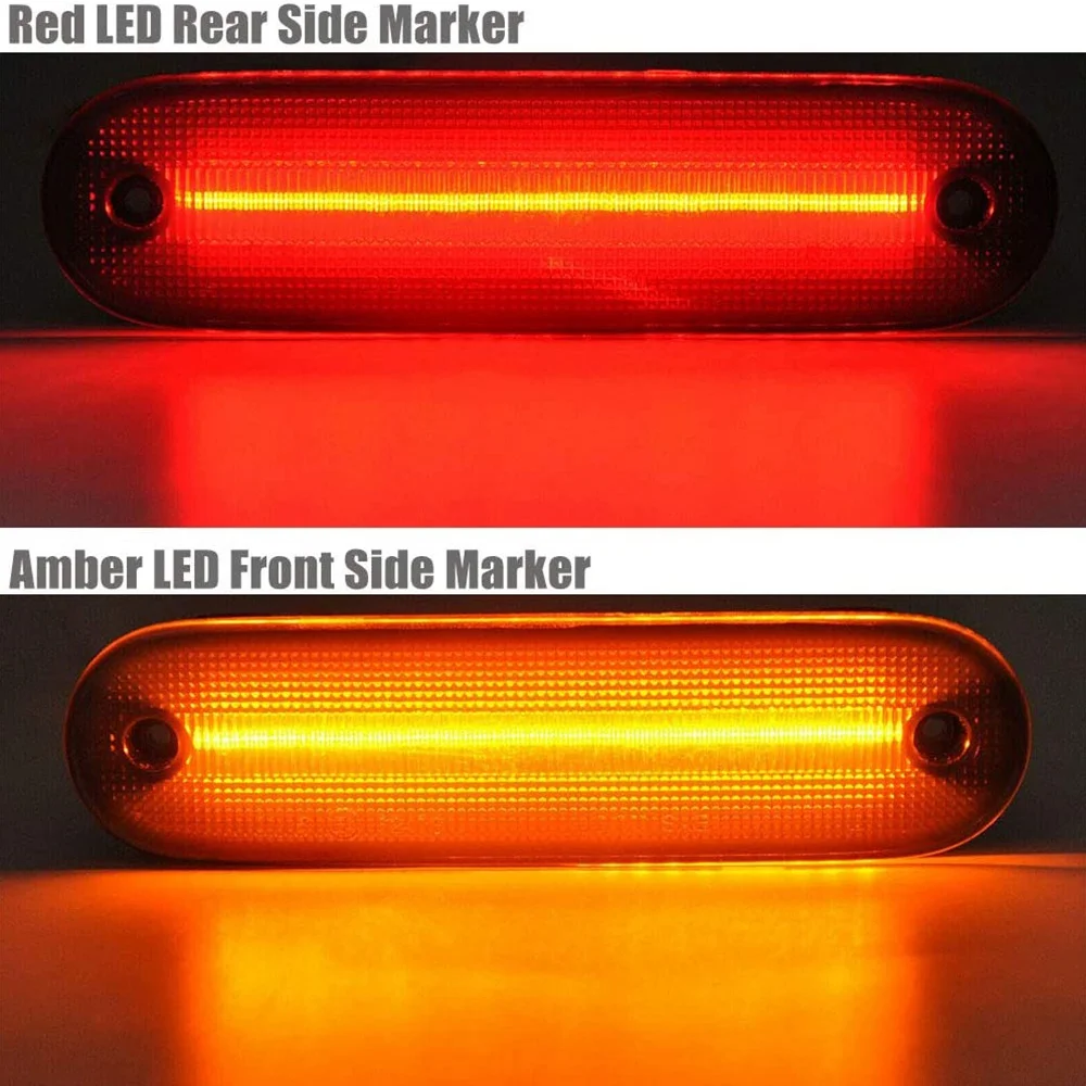 

M93K-4Pcs/Set LED Side Marker Light Clear Lens Front Rear Turn Signal Lights Blinker Lamp For MAZDA MX-5 MX5 MIATA 1990-2005