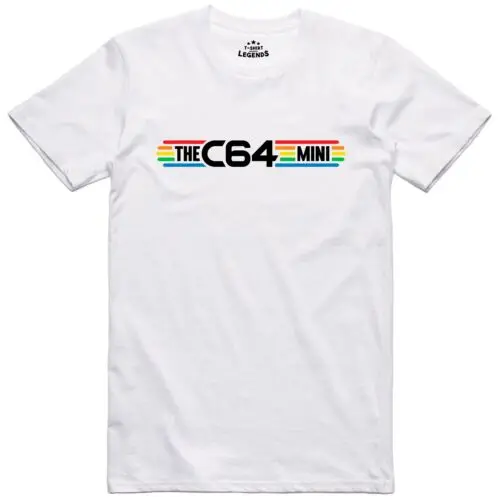 

C64 Mini Retro T Shirt Official Vintage Gamer Computer 8 Bit Tee