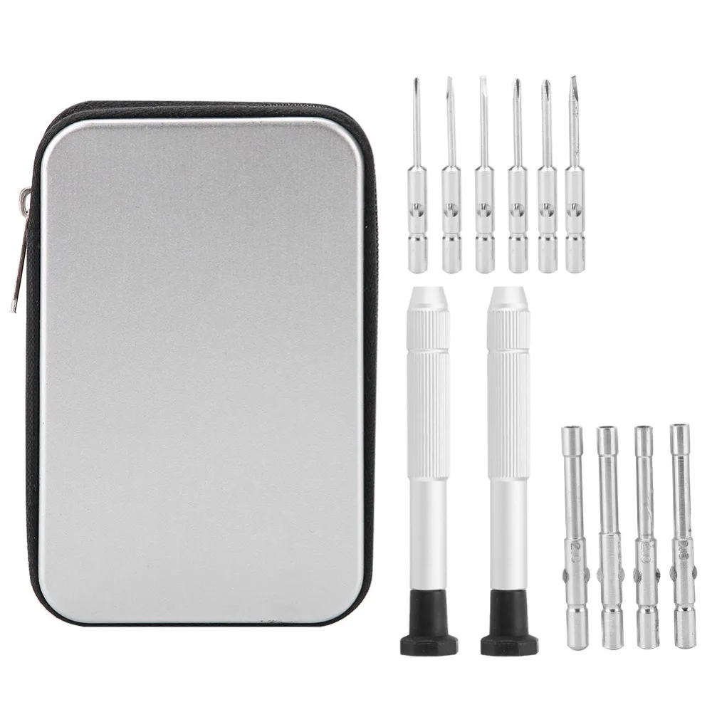 طقم مفك براغي معدني للجيب متعدد الوظائف بحجم مناسب للسفر طقم أدوات إصلاح الساعة #1