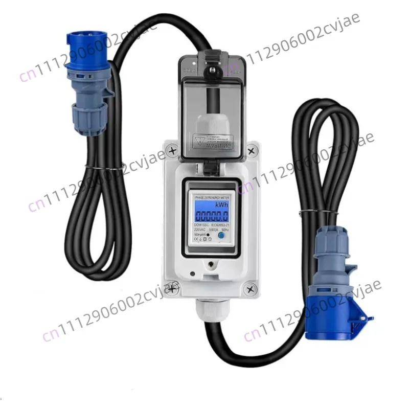 New European Electronic Instrument Meter Ammeter Mobile Portable Meter RV Yacht Car Charging Meter