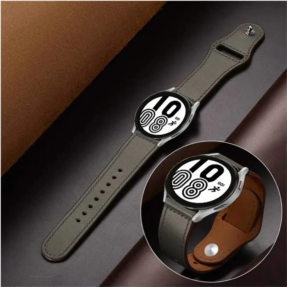 20mm 22mm Leather band For Amazfit GTS4/2/3/3pro/2e/GTS2 Mini/GTR 4 42mm/47mm/GTR2/2e/stratos belt bracelet Amazfit bip strap