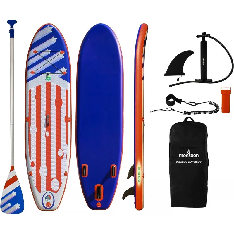 Inflatable Stand Up Paddle Board SUP Paddleboard with Accessories and Carry Bag Bundle