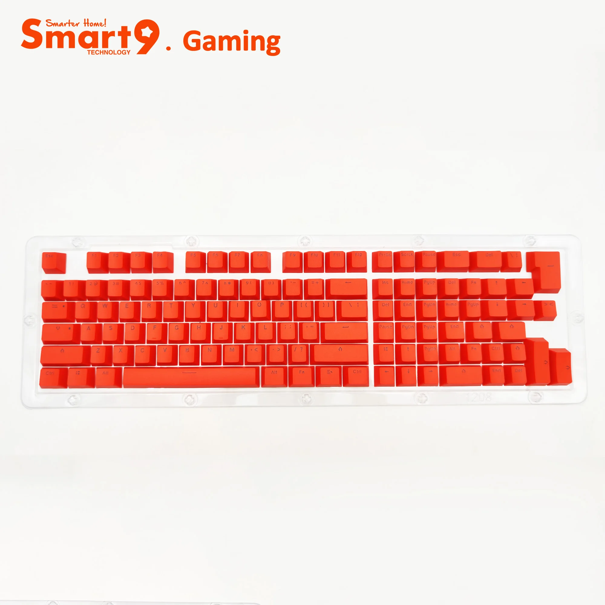 Smart9 PBT Double Shot Keycaps 117Key With Extra Keys RGB Backlit Through Letters Multi Colors for Mechanical Keyboards