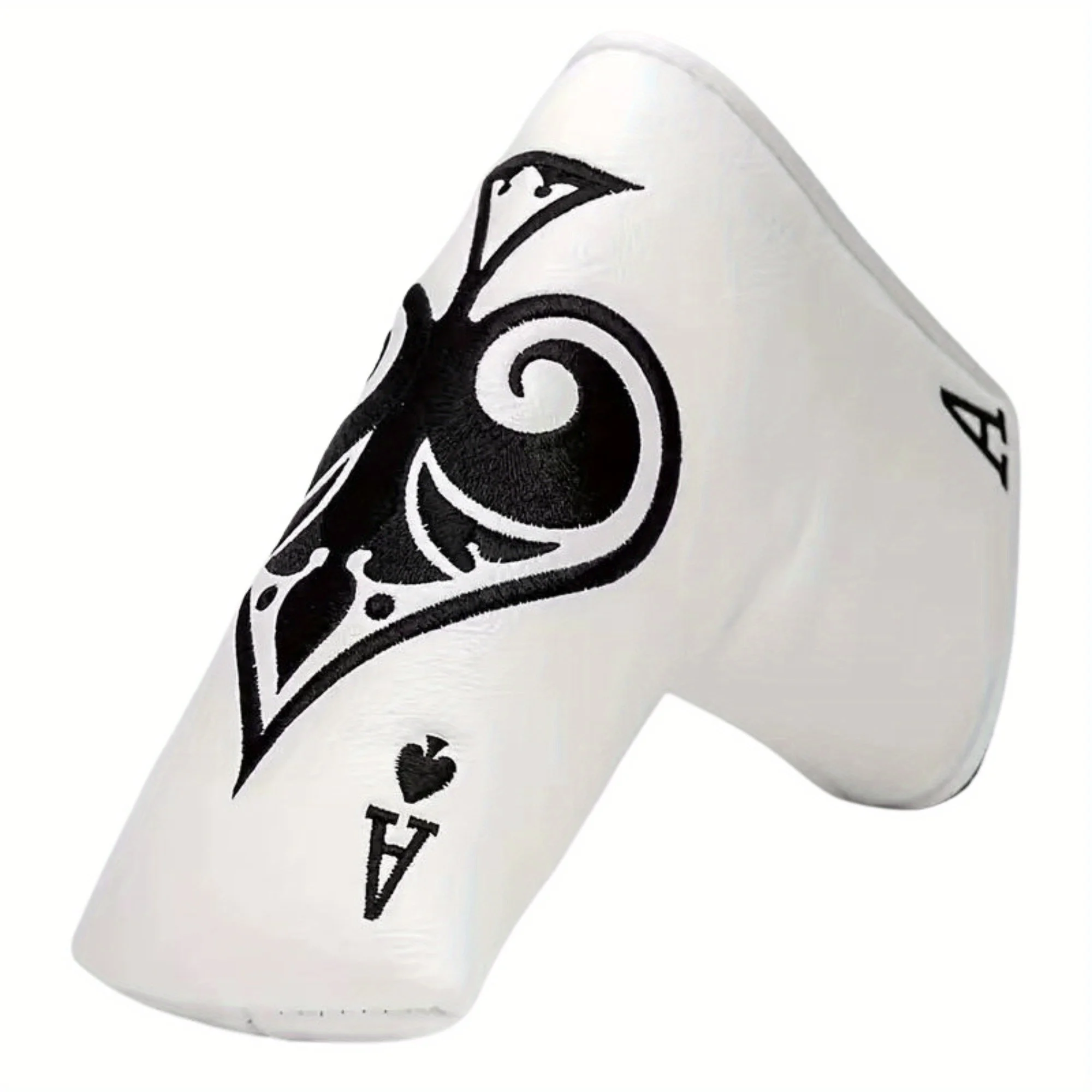 Golf Poker Ace White Blade Putter Cover Funny Golf Blade Putter Cover,Great Golf Accessories for Men Golfers Dad Fathers Day