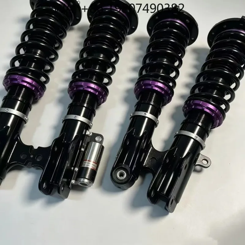 

Turbo Modified Coilover Suspension Kit, Nitrogen Charged Steel Frame, Rebound Adjustable Design, Universal Chassis Parts With Fu