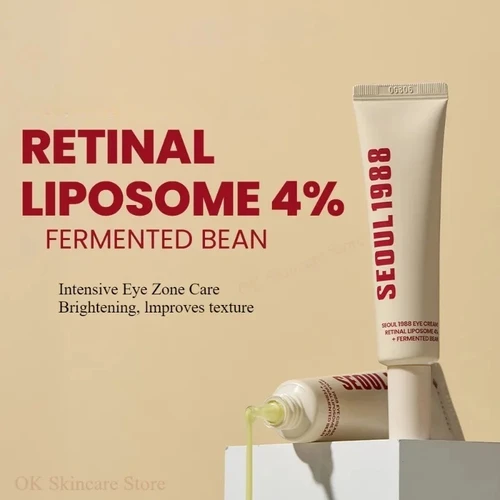 Imagen 2 del producto Coreano SEOUL 1988 Vita C Retinol Set Cara Esencia de Ginseng, Crema para Ojos y Crema de Arroz de Caracol Hidratante Lifting Cuidado de la Piel 3 Piezas Conjuntos