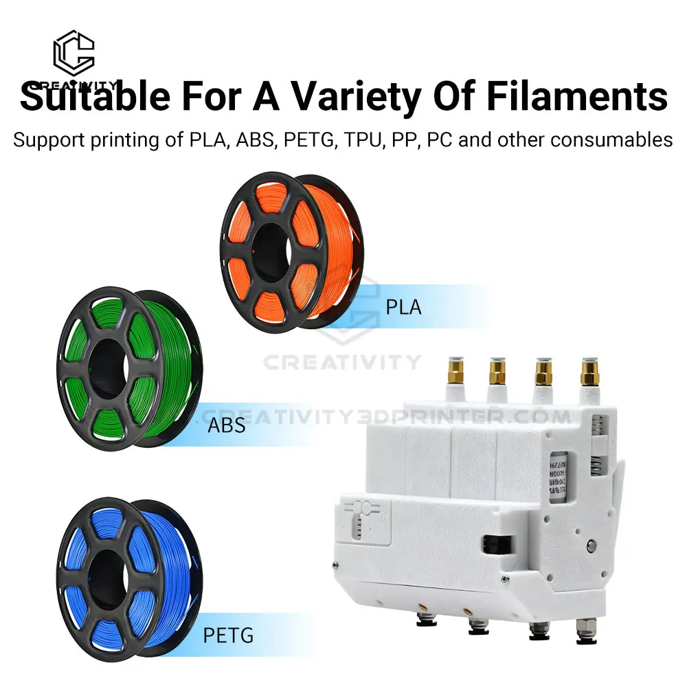 Última unidad agrícola de recarga automática BMCU 370C AMS Lite de 4 canales con Sensor de búfer bidireccional para la serie BambuLab A1/A1 MINI/P1