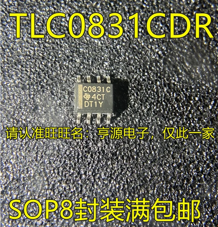 

10pcs original new TLC0831C TLC0831CDR C0831C SOP8-pin analog-to-digital converter