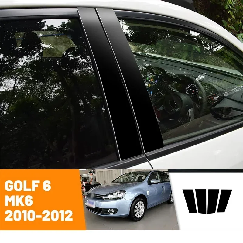 For Acura TSX CU 2008-2014 2009 2010 2011 2012 2013 Car Black Carbon Fiber Doors and Windows B C Stickers Accessories