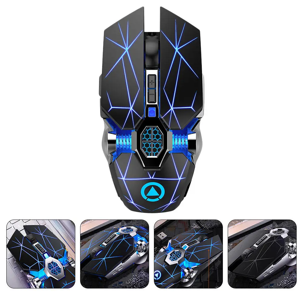 

Portable Ergonomic Wireless Silent Mouse Rechargeable Lightweight Design for Laptop Users Office Gaming Prevent Carpal Tunnel