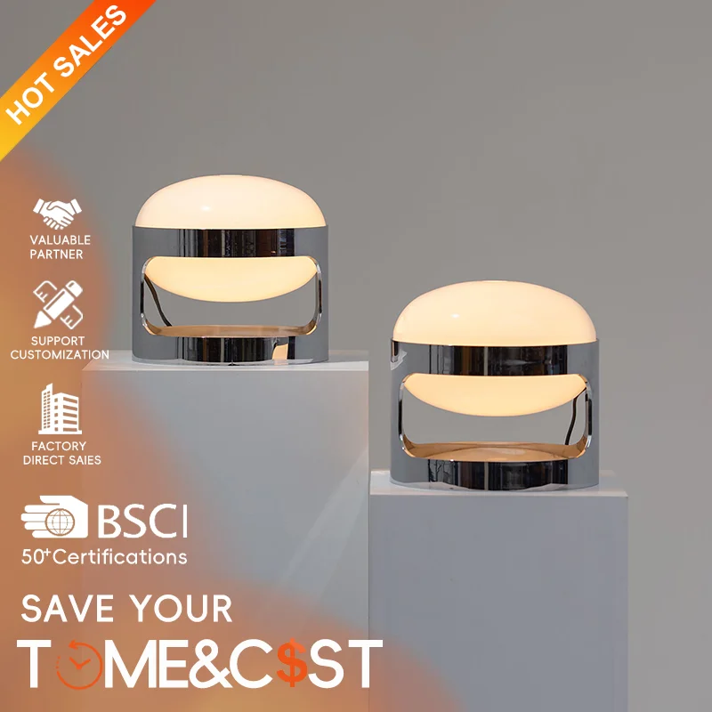 Postmodern Personality Designer Glass Table Lamp Nordic Creative Bedroom Desk Bedside Lamp Exhibition Hall Art LED Table Lamp
