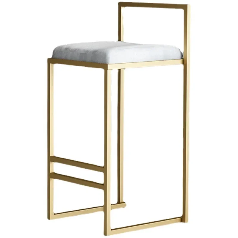 

Nordic light luxury bar chair, modern minimalist bar coffee backrest front desk creative high chair