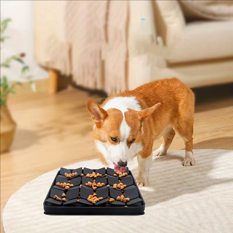 Slow Feeder Schnüffelmatte für Hundefutter mit Saugnapf zum Trainieren Ihrer Hundefühle, Anti-Erstickungs-Schnüffelmatten aus Silikon, Haustierzubehör – Detail 2