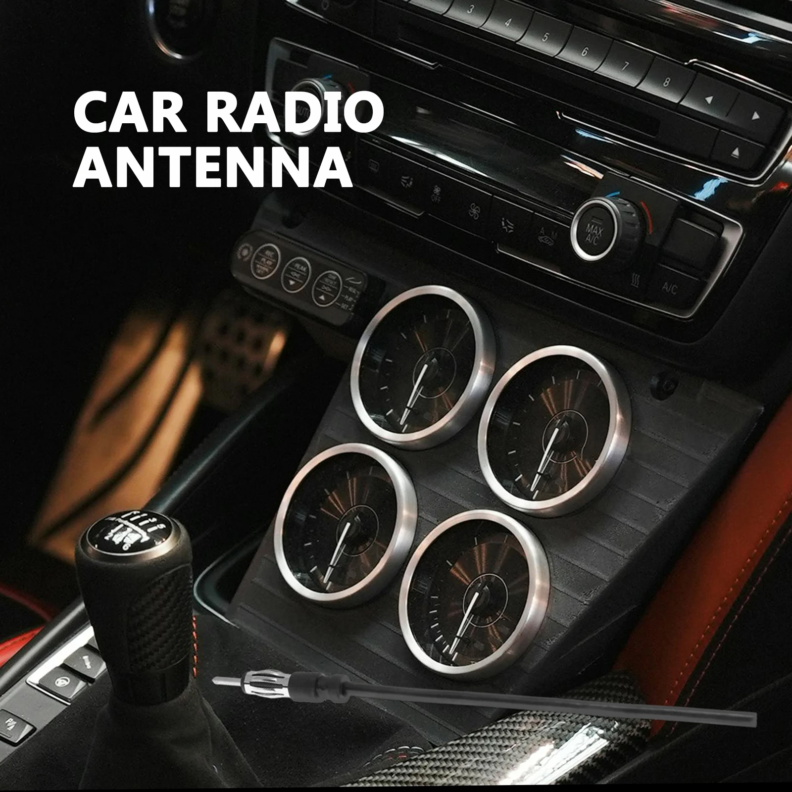 

4pcs Car Radio Antenna Adapter Seamless Integration Universal Compatibility Durable Easy Plug Play Enhanced Signal Reception