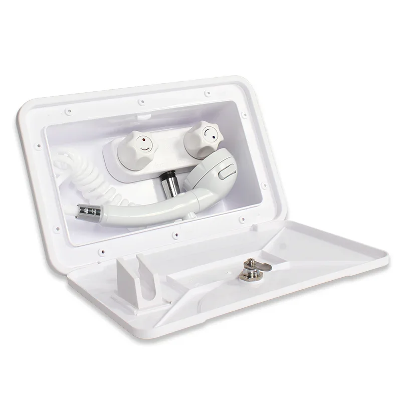 

TYTXRV Caravan Accessories RV Exterior Shower Box Kit with Lock for Motorhome Van Camper Trailer RV Outdoor Shower