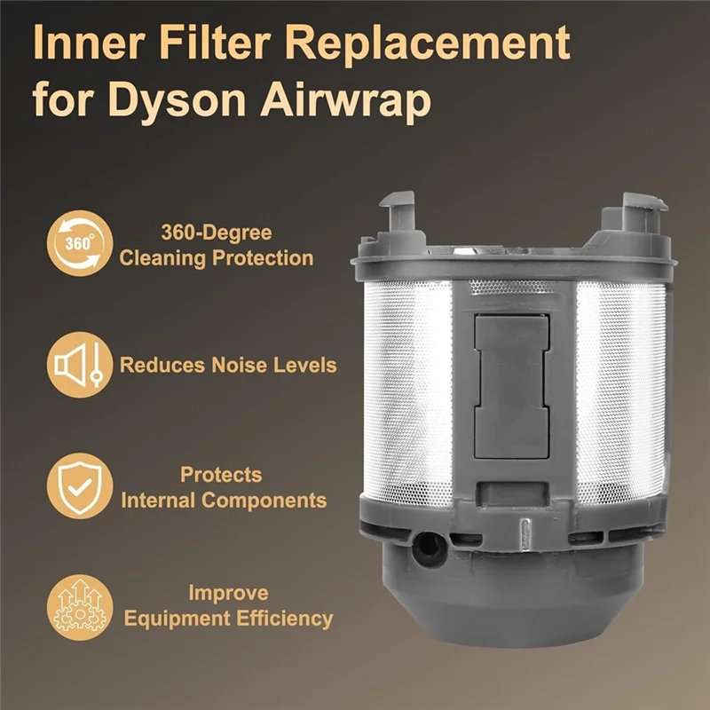 غطاء مرشح داخلي استبدال جزء فلتر شبكي مضاد للغبار ومضاد للانسداد لنماذج دايسون Airwrap HS01 HS05