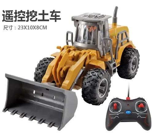 

Wire Control Electric Remote Truck Children Toy Bulldozer Model Car Ready-to-go Plastic Controller 2021