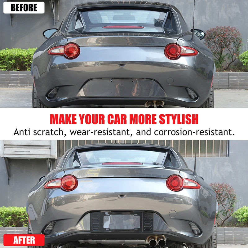 For Mazda MX-5 2016-2026+ Aluminum alloy black car rear license plate filler panel car exterior modification accessories