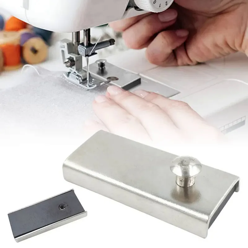 1pc Magnetic Seam Guide Tool Metal magnet Flat car Sewing Locator Gauge Presser Foot Industrial Sewing Machine MG1 53*24mm