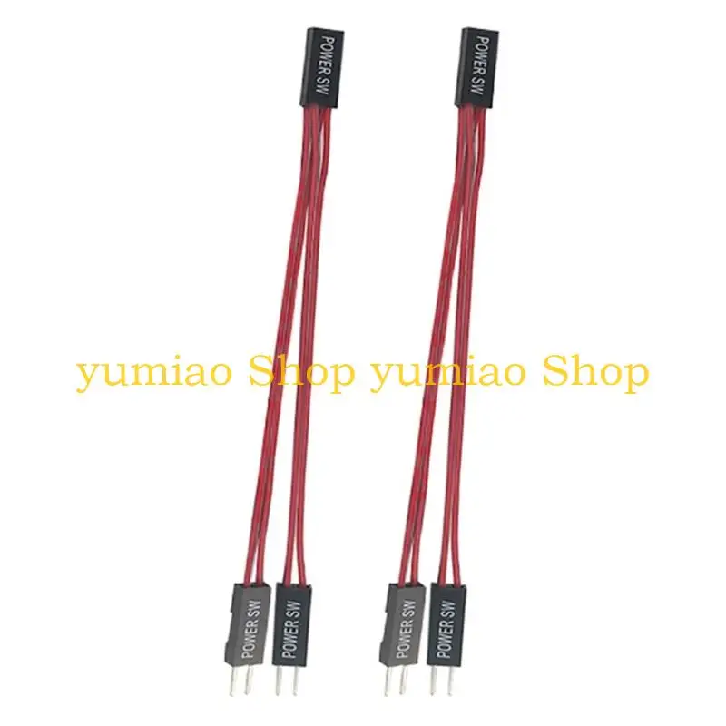 587B Power Button Desktop Computer Case Power Switches Push Computer Host Button Supply Supplies with Extension Cable